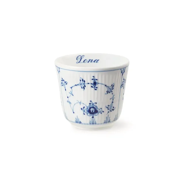 Kgl. Porcelæn Musselmalet Riflet termokrus Bespoke 26 cl