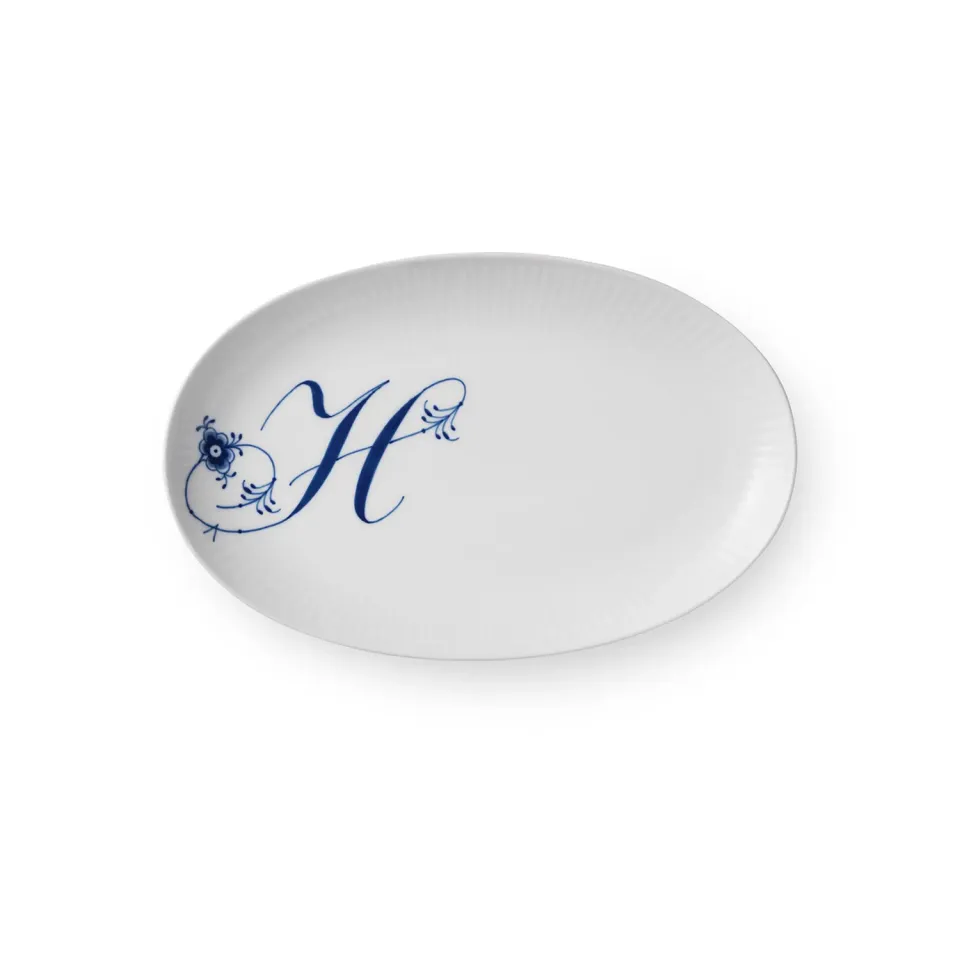 Kgl. Porcelæn Alfabet asiet H 23,5 cm