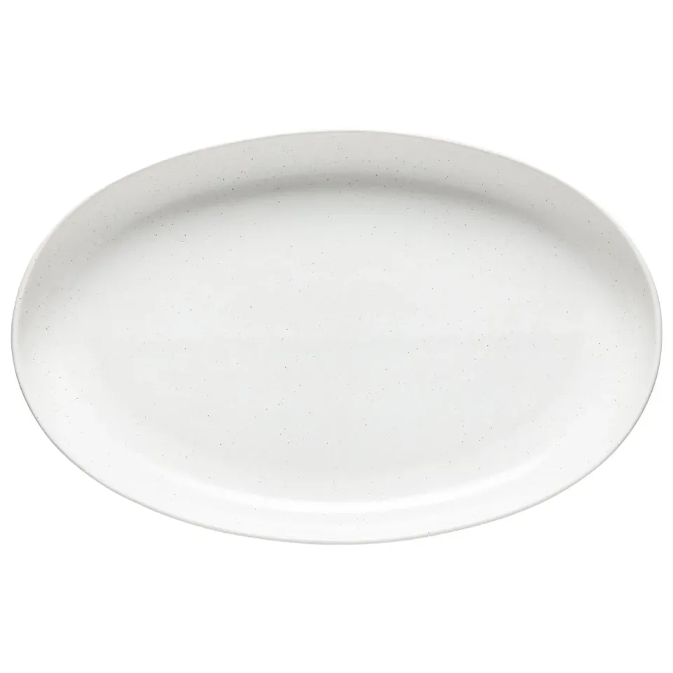 Costa Nova Pacifica stort ovalt fad Salt White stentøj mat