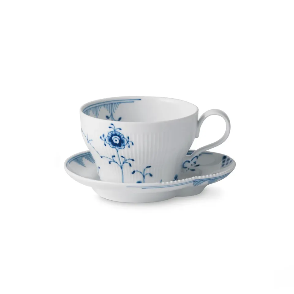 Royal Copenhagen Blå Elements kop med underkop 26 cl tekop