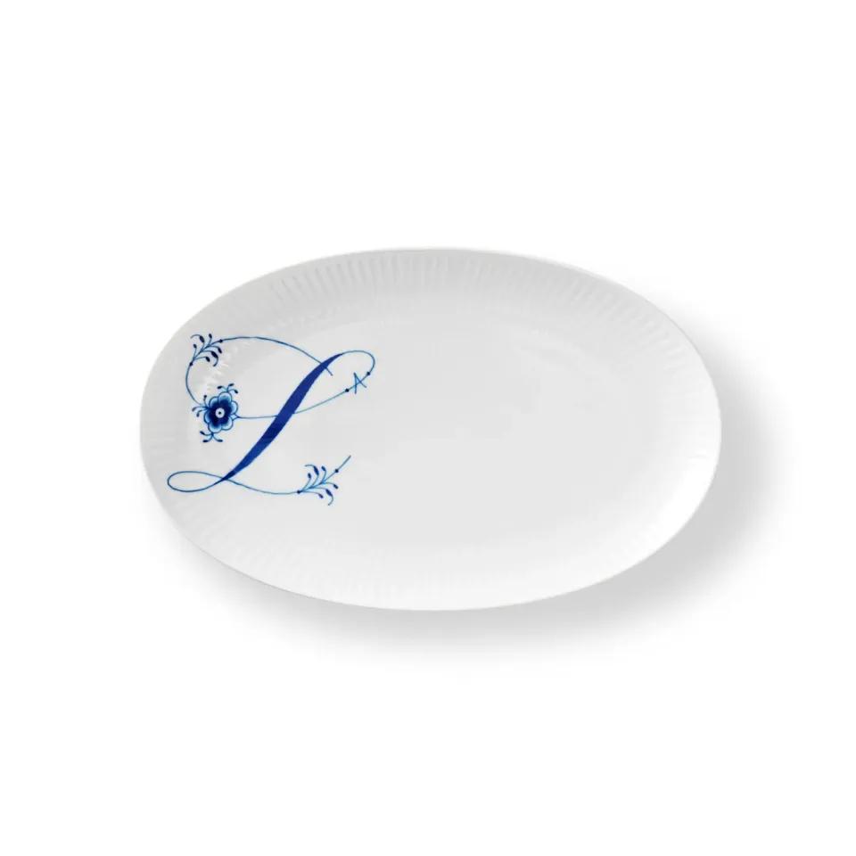 Royal Copenhagen Alfabet asiet L 23,5 cm hvid