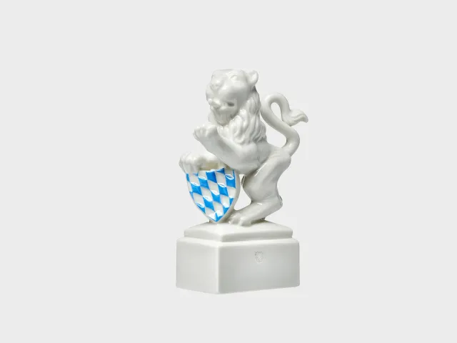 Nymphenburg Løwe Pranke venstre porcelænsfigur