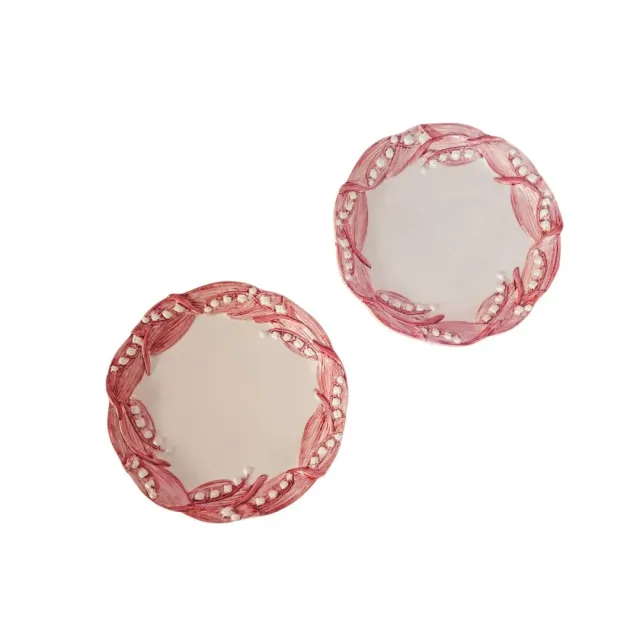 Les Ottomans Lily of the Valley desserttallerken 2 stk