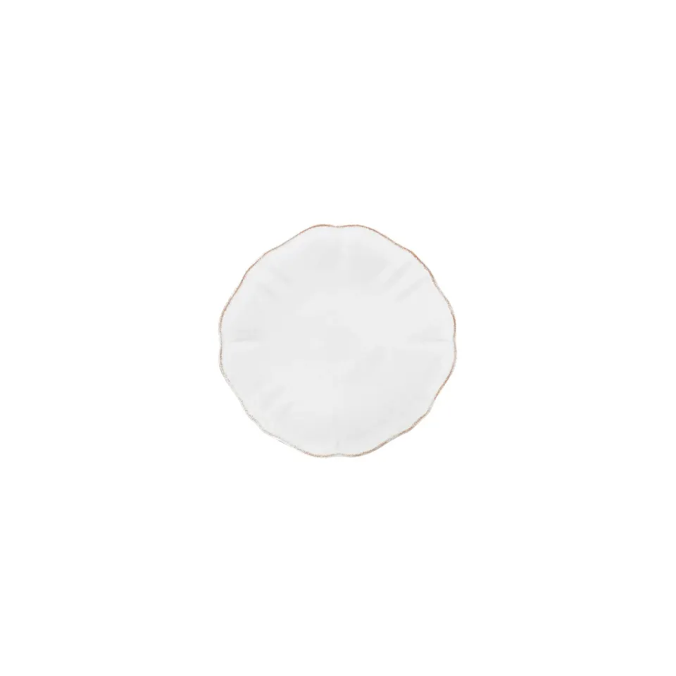 Costa Nova Impressions anrettertallerken hvid blank glasur