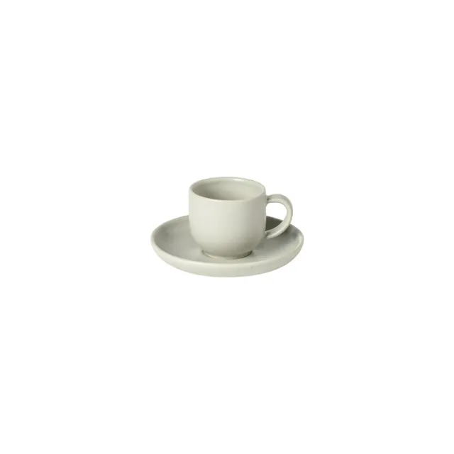Costa Nova Pacifica kaffekop med underkop oystergrå stentøj