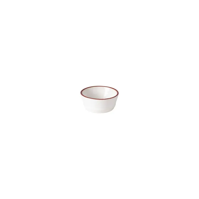 Costa Nova Beja ramekin hvid-rød blank glasur