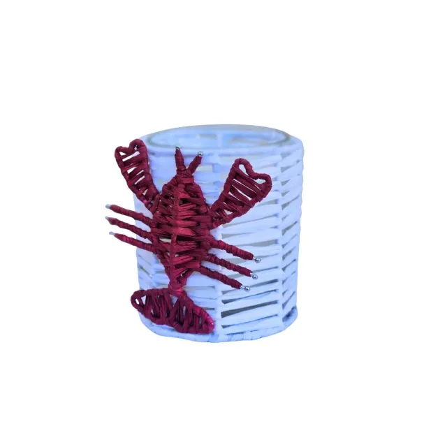 Les Ottomans Aragosta MENL04 lysestage raffia hummer