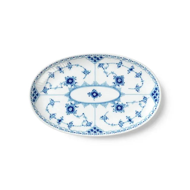 Royal Copenhagen Musselmalet Halvblonde asiet 23,5 cm