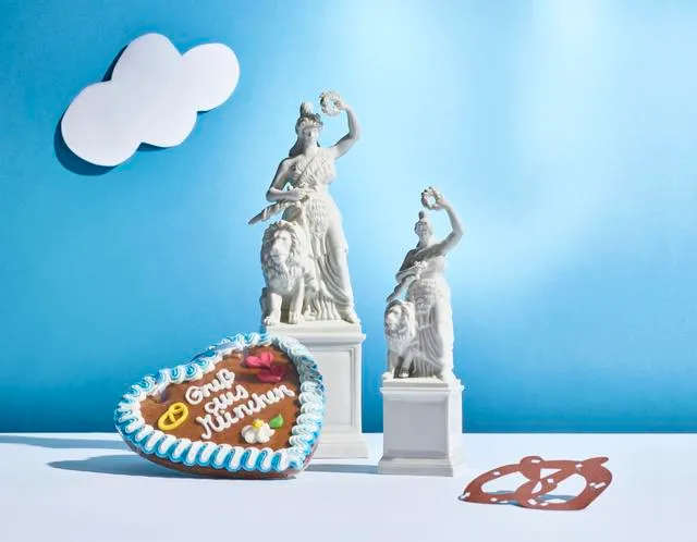 Nymphenburg Bavaria figur 20 cm hvidt porcelæn