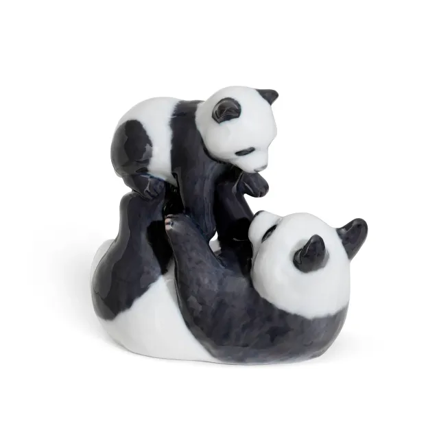Kgl. Porcelæn Årsfigur 2022 panda med unge 10,5 cm figur