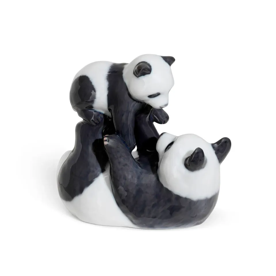 Kgl. Porcelæn Årsfigur 2022 panda med unge 10,5 cm figur