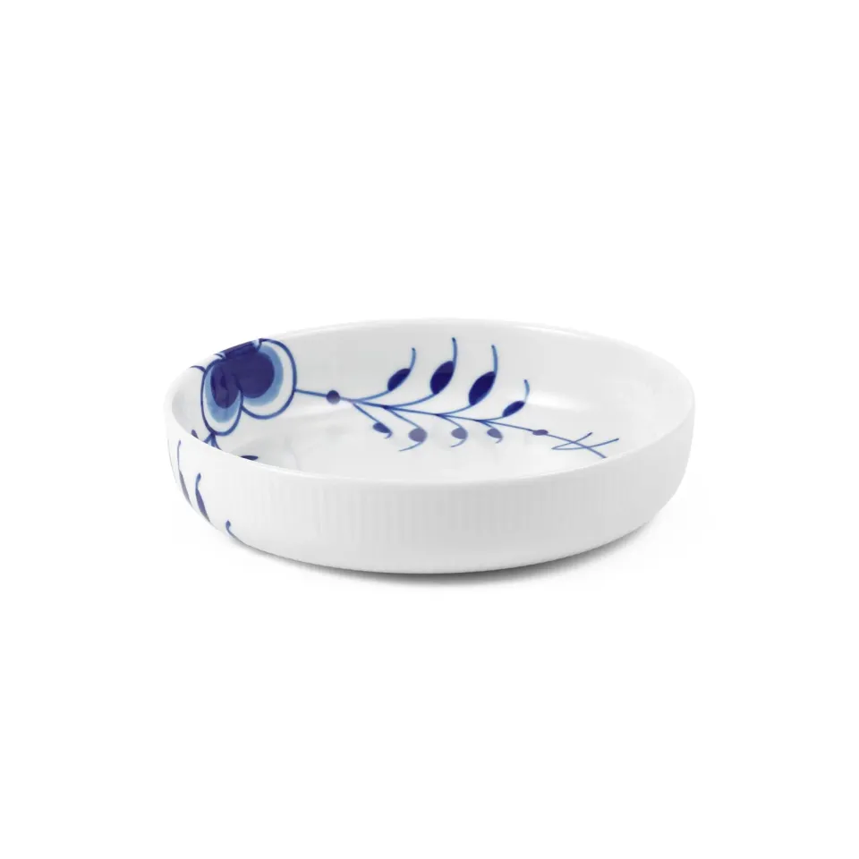 Kgl. Porcelæn Blå Mega Riflet ovnfast fad 18,5 cm blå