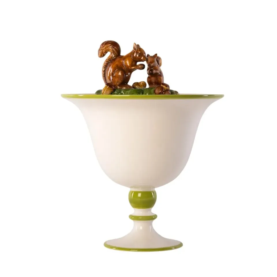 Les Ottomans Menagerie vase egern håndmalet keramik