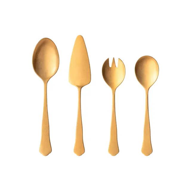 Costa Nova Prado Hostess 4 Pieces Set serveringssæt guld