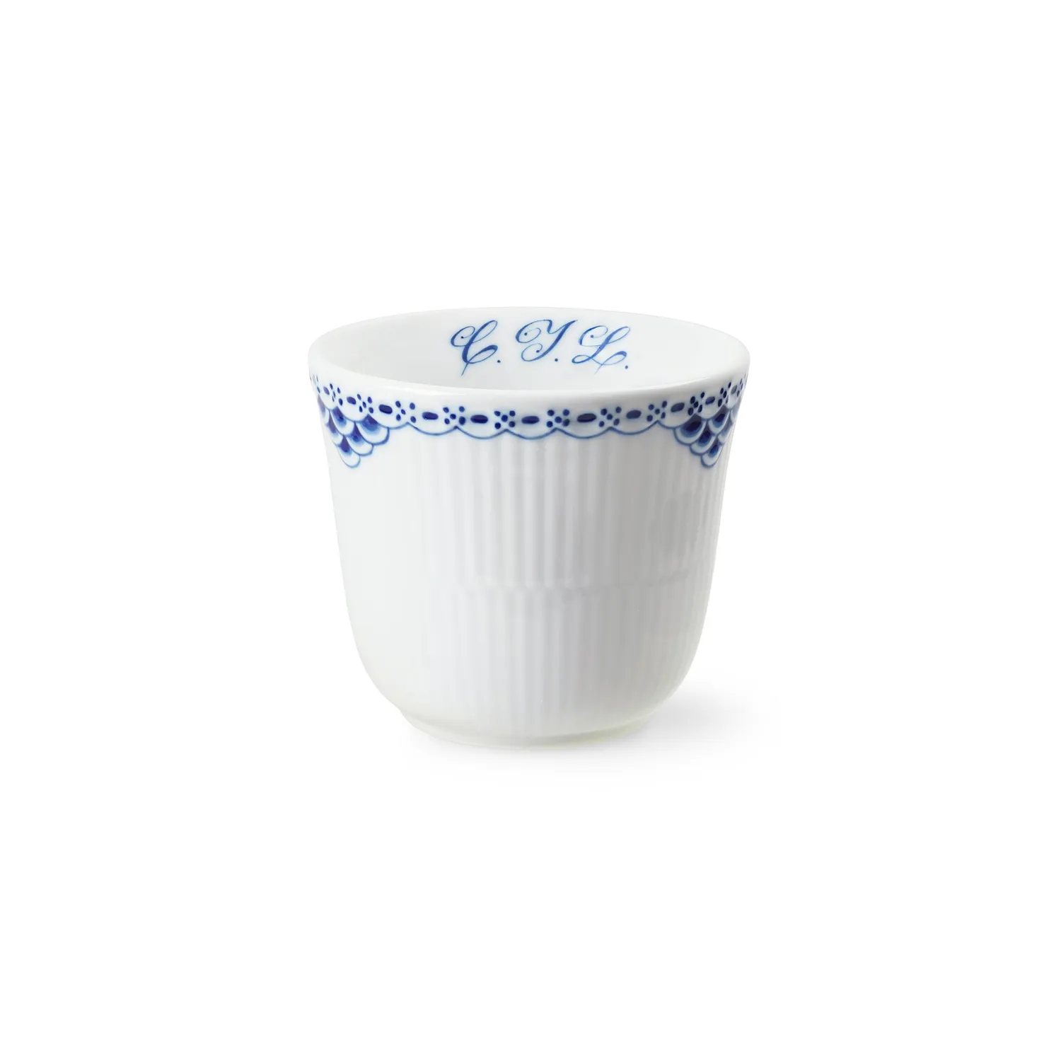 Kgl. Porcelæn Prinsesse termokrus 26 cl håndmalet