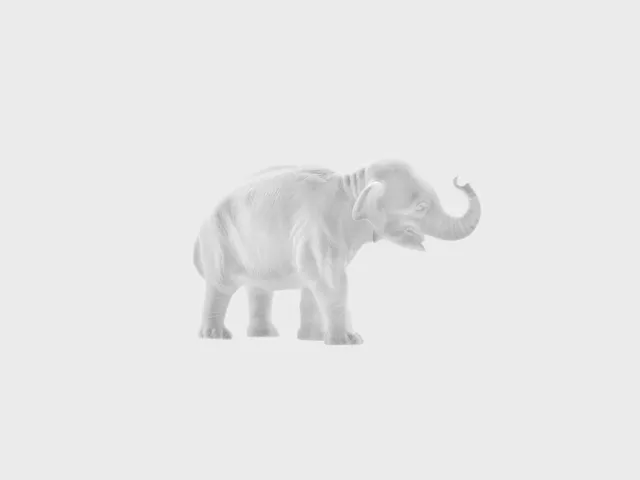 Nymphenburg Hilde ung elefant porcelænsfigur biskuit