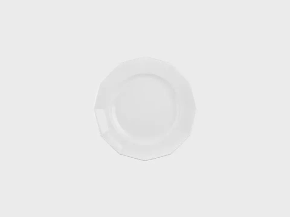 Nymphenburg Perl tallerken 16 cm hvid