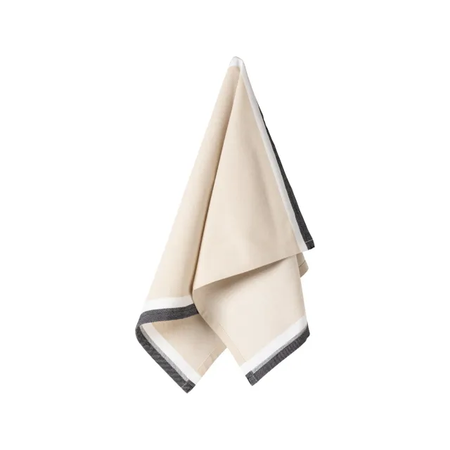 Casafina Alessa viskestykke bomuld sort twill