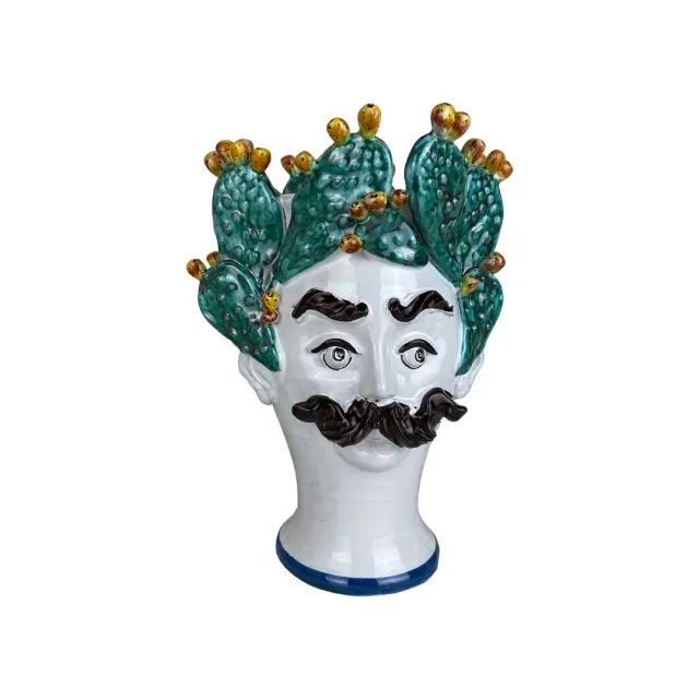 Les Ottomans Sicily Sculpture SCU13 vase håndmalet