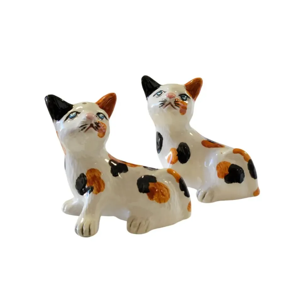 Les Ottomans Gatti kattefigurer håndmalet sæt 2 stk