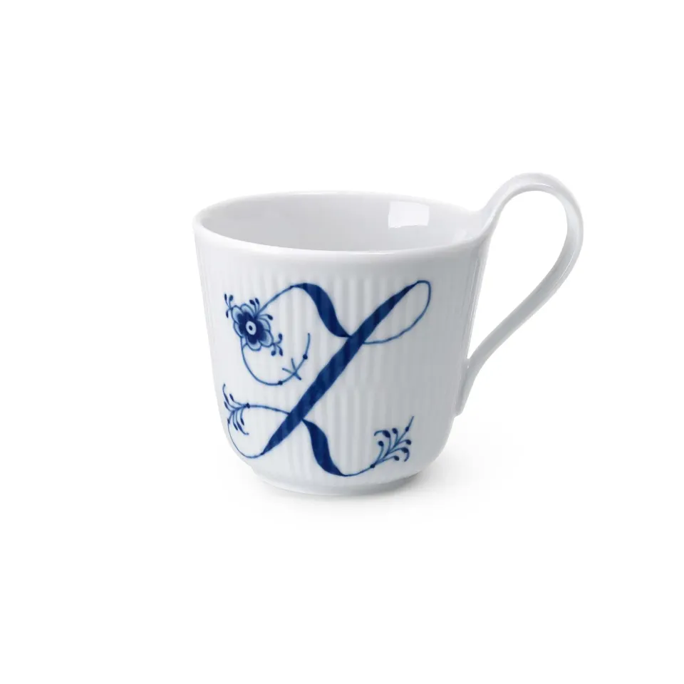 Kgl. Porcelæn Alfabet Z højhankskop 33 cl håndmalet