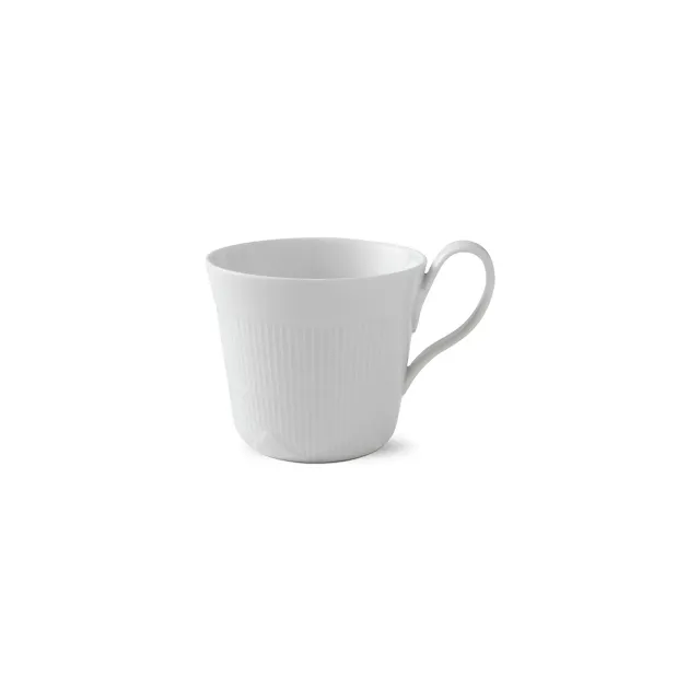 Kgl. Porcelæn Hvid Elements højhankskop 35 cl hvid porcelæn