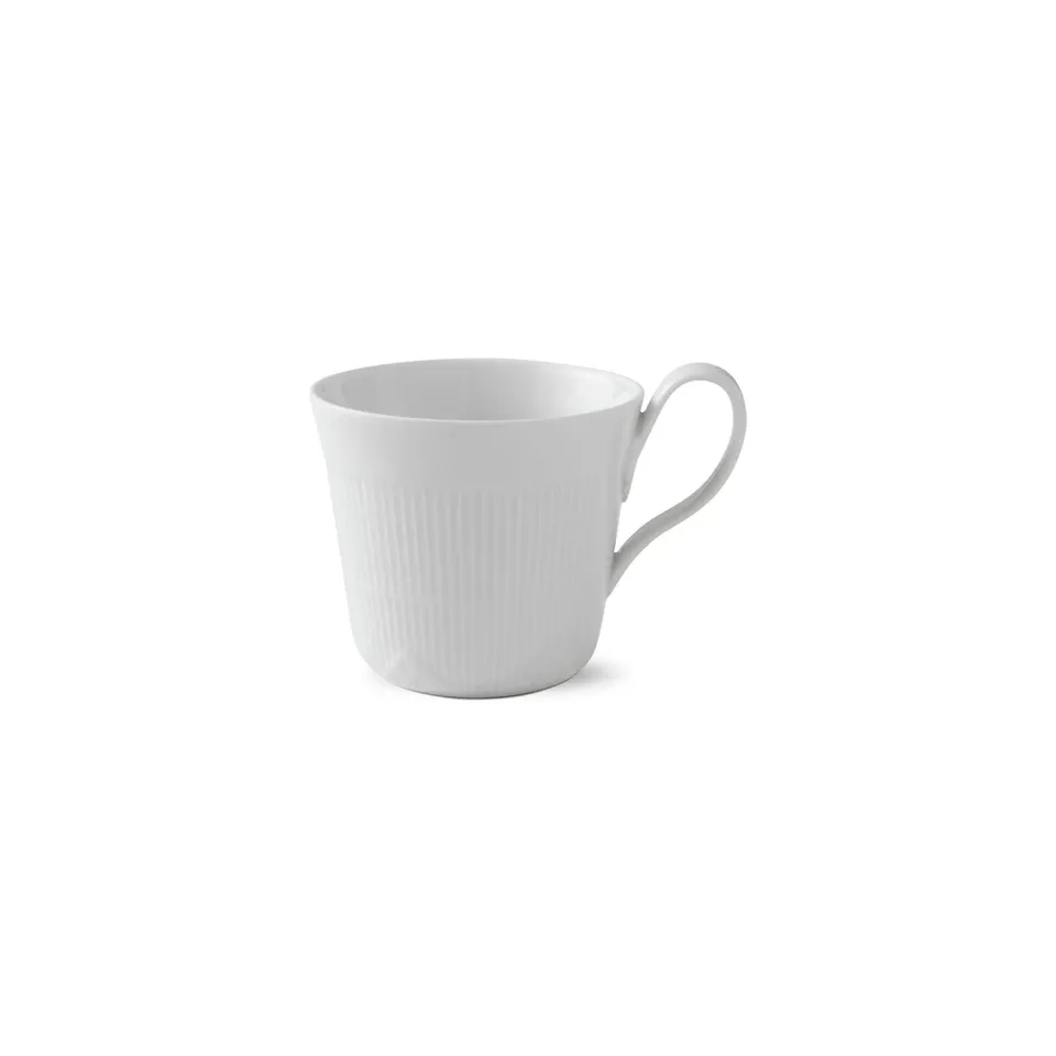 Kgl. Porcelæn Hvid Elements højhankskop 35 cl hvid porcelæn