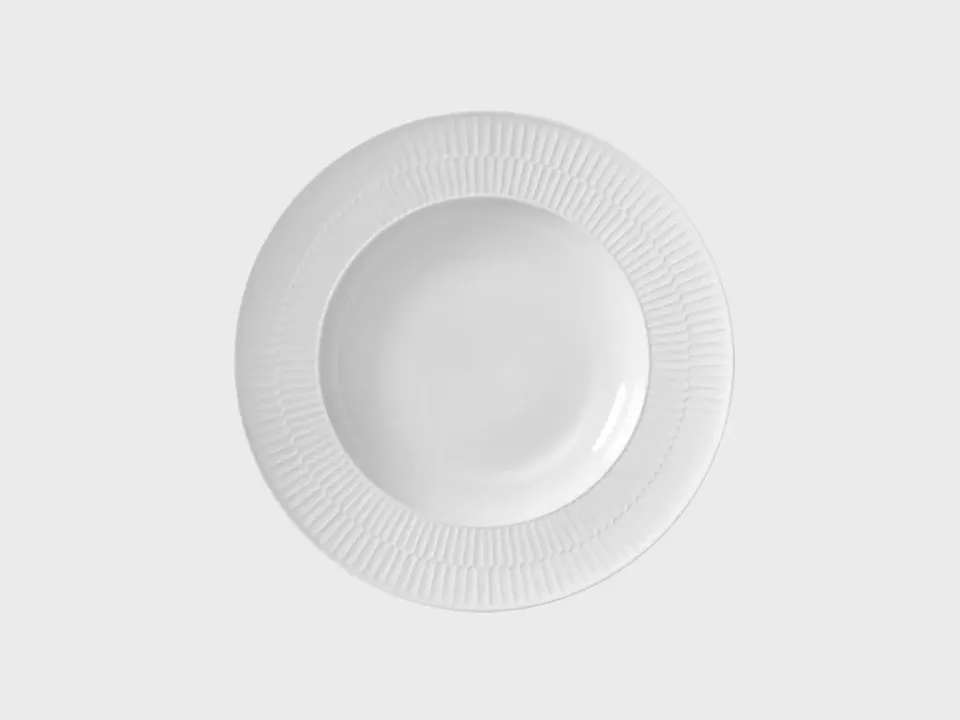Nymphenburg Orion dyb tallerken 25 cm biskuit