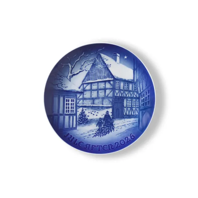 Kgl. Porcelæn Bing & Grøndahl juleplatte 2026 18 cm Den Gamle By