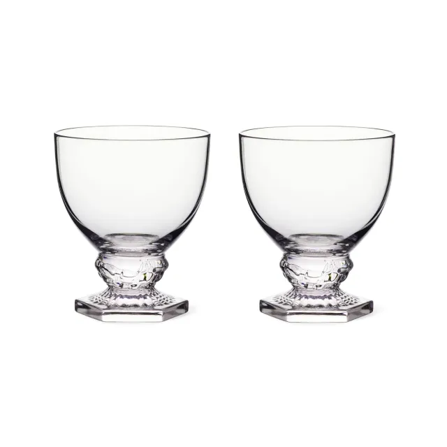 Kgl. Porcelæn Aurora vandglas 27 cl 2 stk krystal