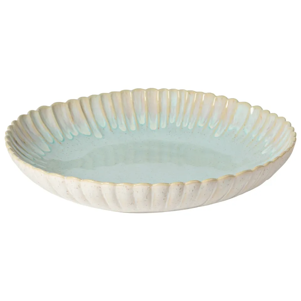 Costa Nova Mallorca lav serveringsskål Sea Blue stentøj blank