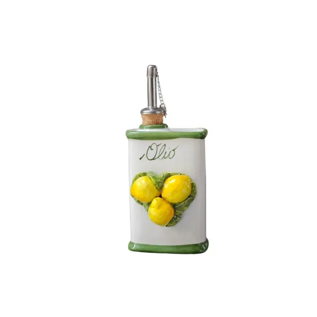 Les Ottomans Limone olieflaske håndmalet citron keramik