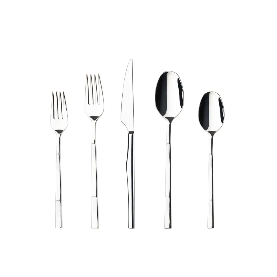 Costa Nova Ramo Flatware 5 Pieces bestiksæt blankt sølv