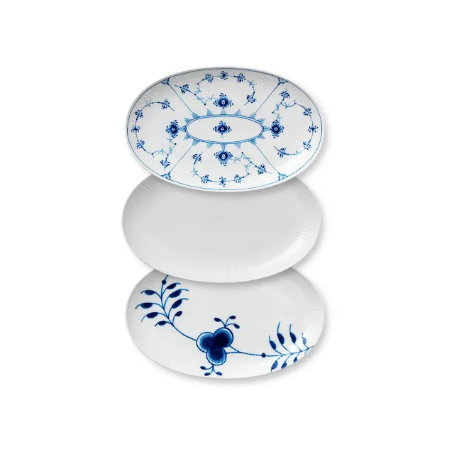 Kgl. Porcelæn Gifts with History asiet 23,5 cm 3 stk blandet