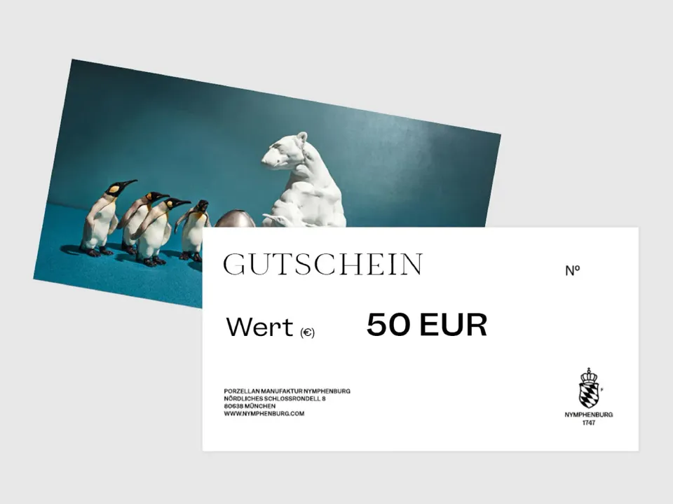 Nymphenburg 50 EUR gavekort digital gavekort til online