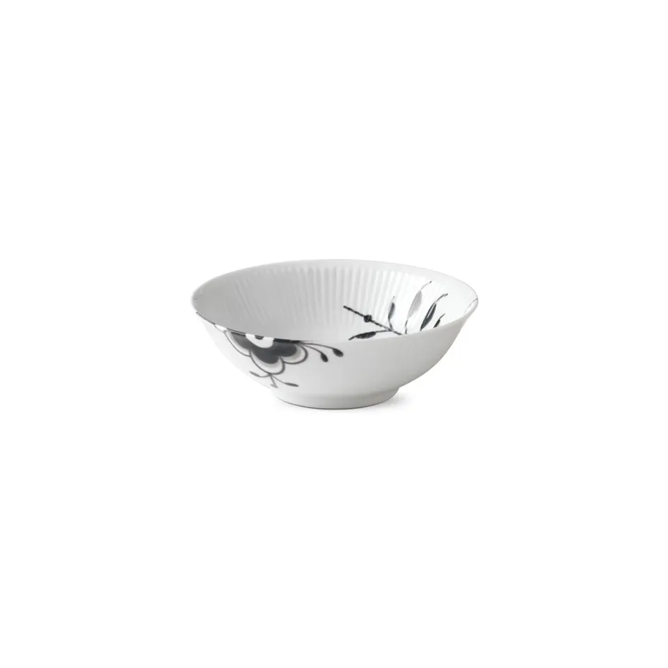 Royal Copenhagen Sort Mega Riflet skål 35 cl sort