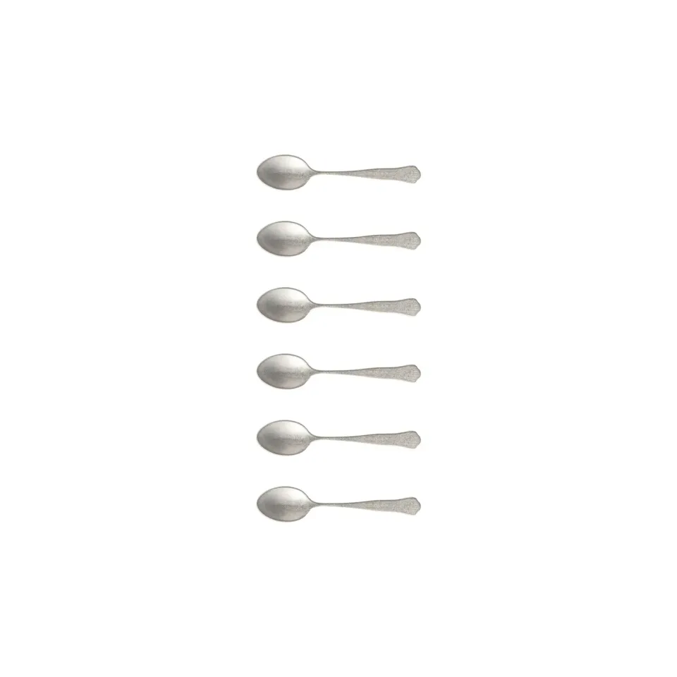 Costa Nova Prado kaffeskeer 6 stk vintage sølv