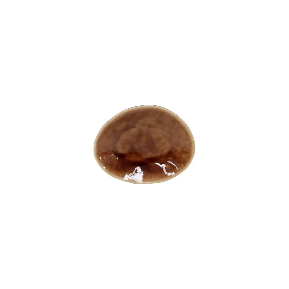 Costa Nova Riviera oval tallerken terra brown blank inderside