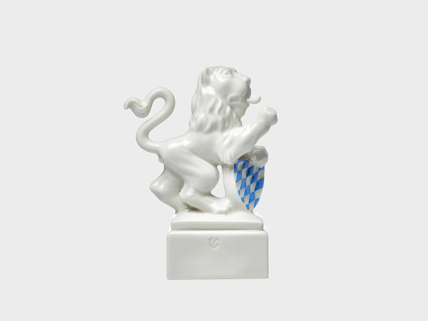 Nymphenburg Løve pote højre porcelænsfigur glaseret