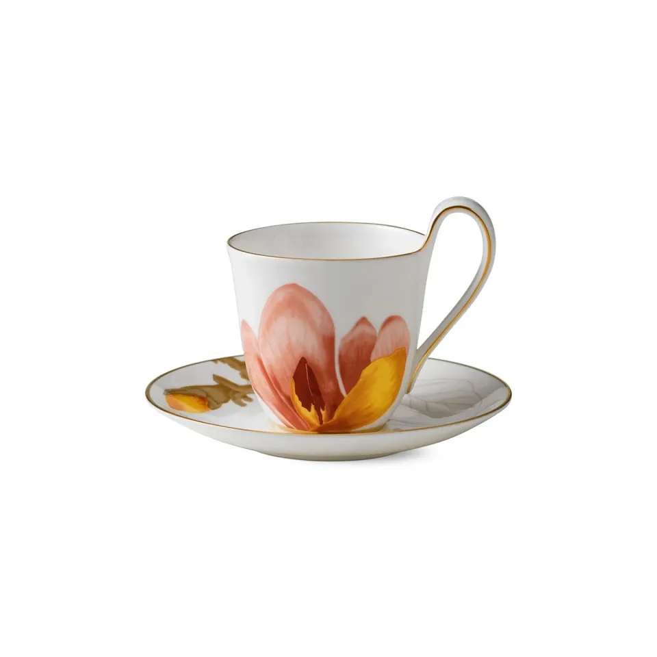 Kgl. Porcelæn Flora Magnolia højhankskop 27 cl håndmalet