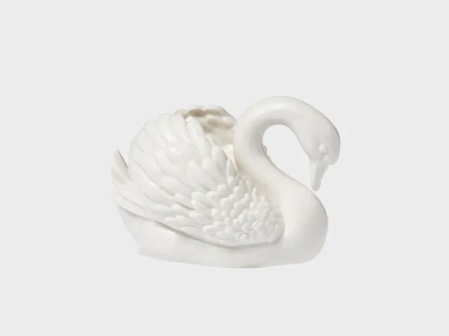 Nymphenburg Svane 976b figur 6 cm elfenben