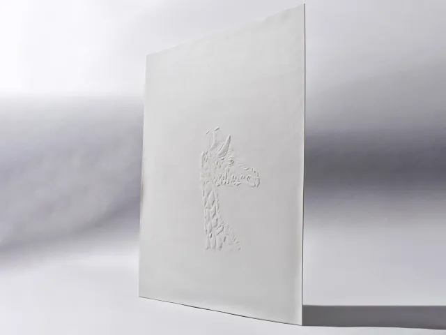 Nymphenburg Safari vægflise hvid porcelæn