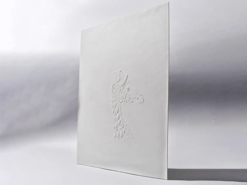 Nymphenburg Safari vægflise hvid porcelæn