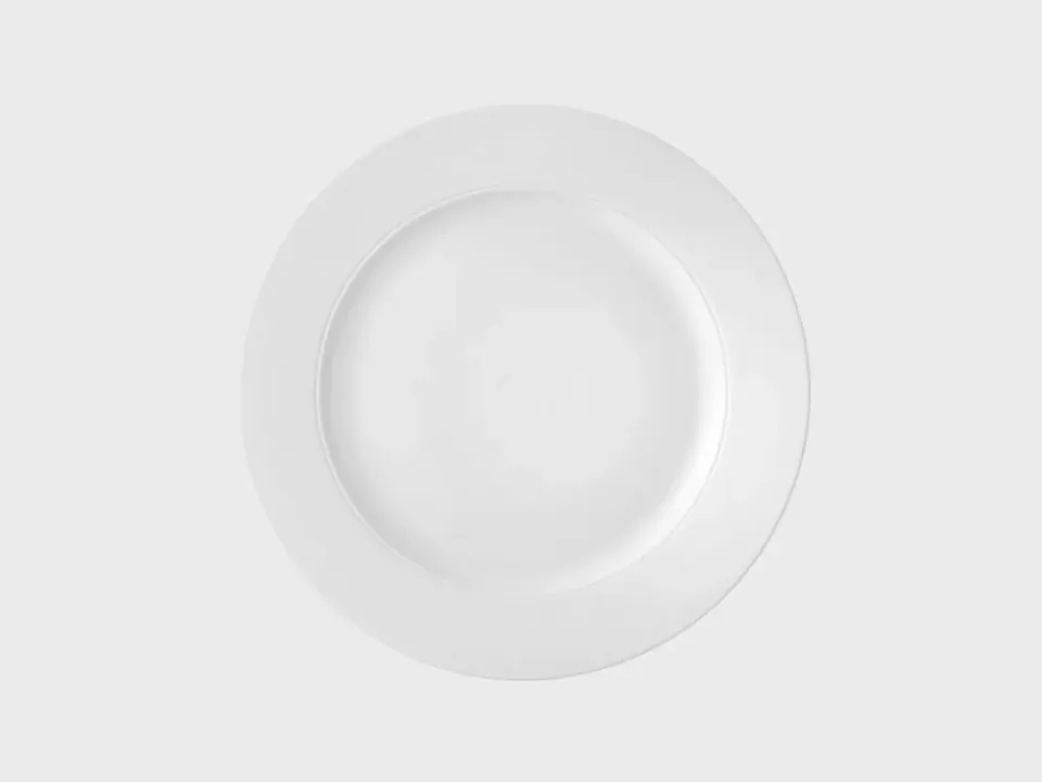 Nymphenburg Lotos tallerken 27 cm hvid biskuit