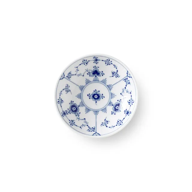 Kgl. Porcelæn Musselmalet Riflet skål 9 cl porcelæn
