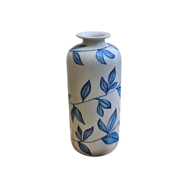 Les Ottomans vase palme grøn håndmalet keramik