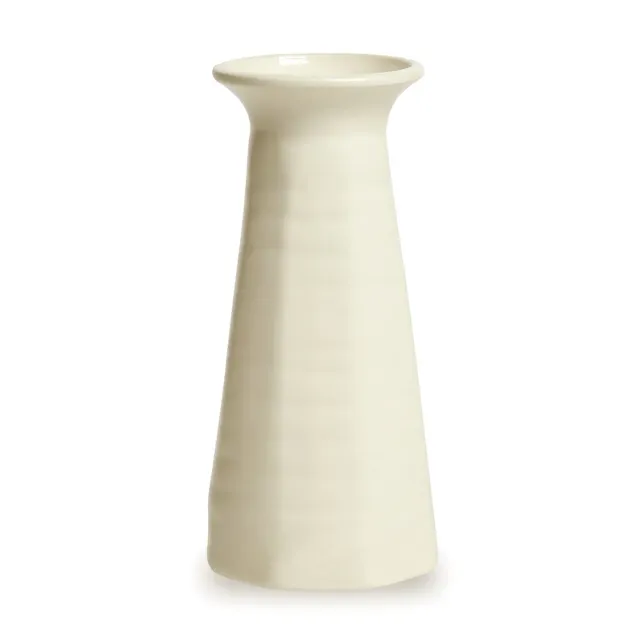 1882-Ltd Cirrus Vase 1 vase stentøj hvid håndlavet