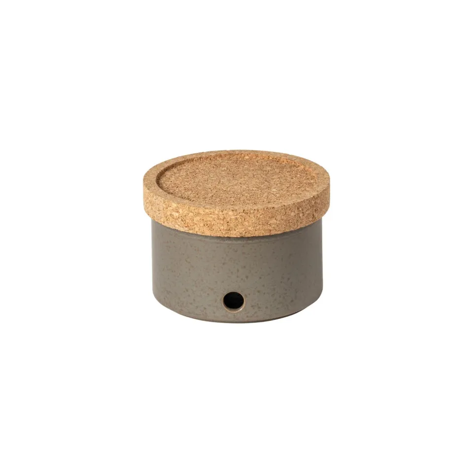 Costa Nova Redonda hvidløgskrukke oak brown stentøj