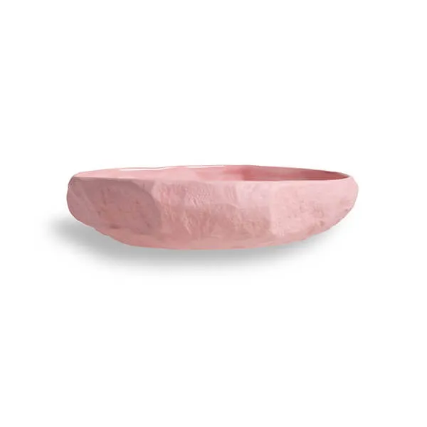 1882-Ltd Crockery Pink Large Flat Bowl skål rosa stor