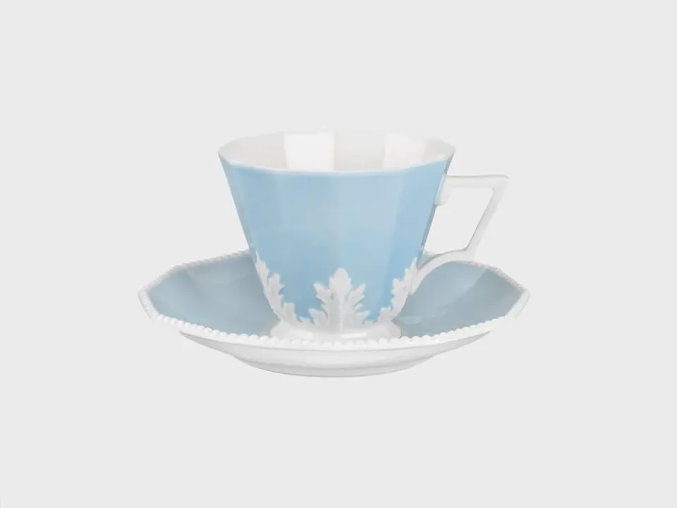 Nymphenburg Perl Symphonie Blau kaffekop blå